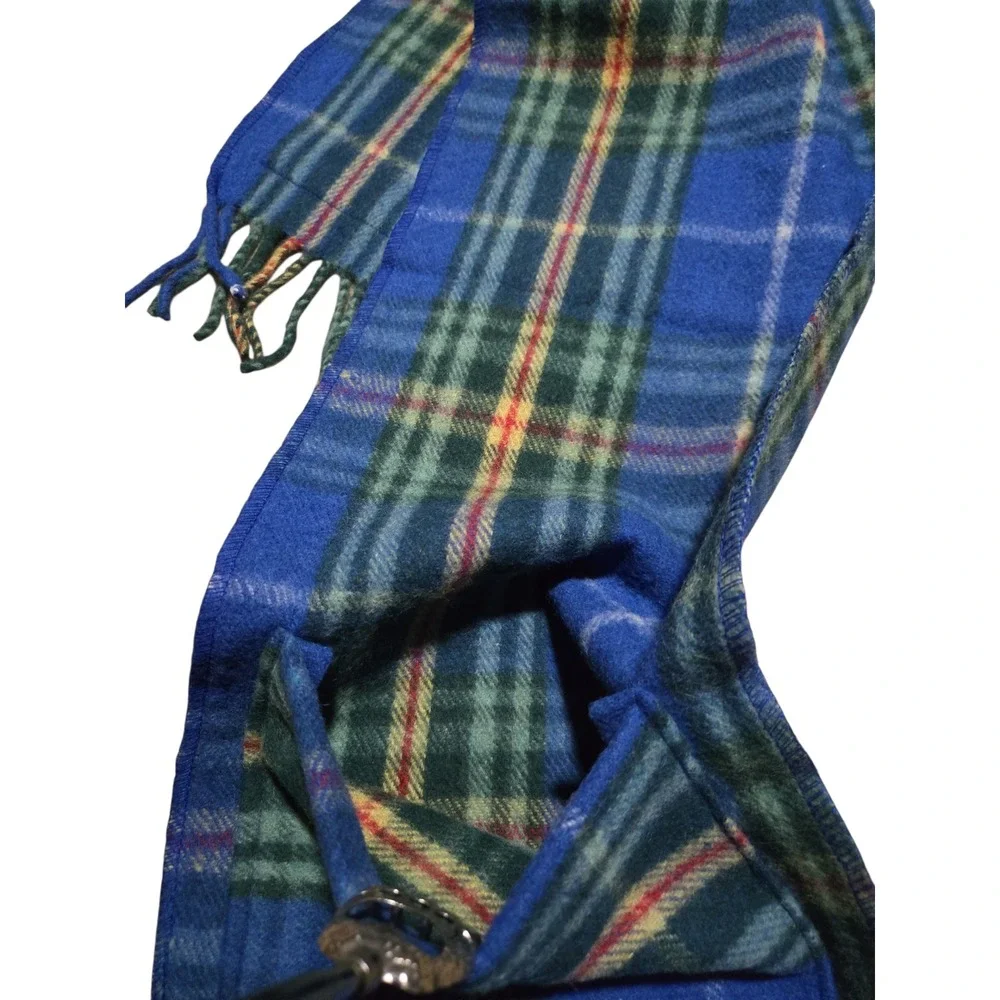 Patrick King Woollen Co Nova Scotia Tartan Wool Pocket Scarf Blue HZ6462NS